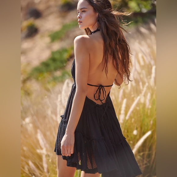 Free people 100 degree dress. Large. NWT. Black - Picture 2 of 2